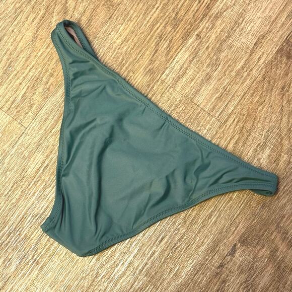 J. Crew Heritage 1989 High-Leg Bikini Bottom in Cool Cypress Size Small - Picture 4 of 7